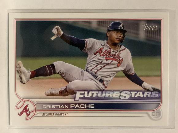 #233 Cristian Pache Rookie Atlanta Braves 2022 Topps Series One Baseball Card MLB
