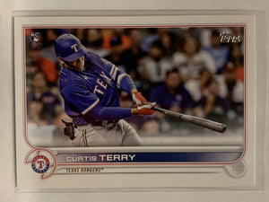 #97 Curtis Terry Rookie Texas Rangers 2022 Topps Series One Baseball Card MLB