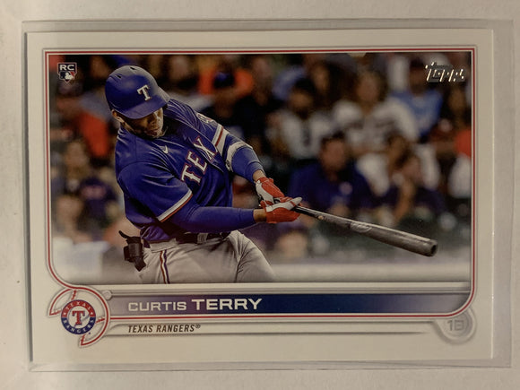 #97 Curtis Terry Rookie Texas Rangers 2022 Topps Series One Baseball Card MLB