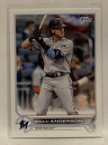 #19 Brian Anderson Miami Marlins 2022 Topps Series One Baseball Card MLB