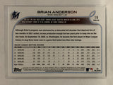 #19 Brian Anderson Miami Marlins 2022 Topps Series One Baseball Card MLB