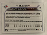 #248 Alek Manoah Rookie Toronto Blue Jays 2022 Topps Series One Baseball Card MLB