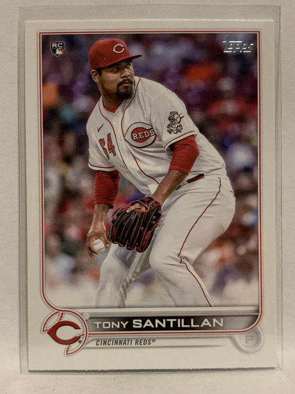 #111 Tony Santillan Rookie Cincinnati Reds 2022 Topps Series One Baseball Card MLB
