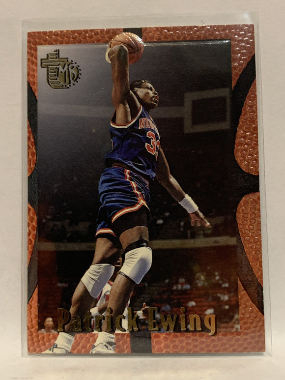 #62 Patrick Ewing New York Knicks 1994-95 Embossed Basketball Card NBA