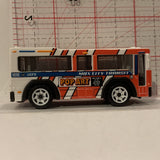 White Pop Art MBX City Transit Bus ©2004 Matchbox Diecast Car FL