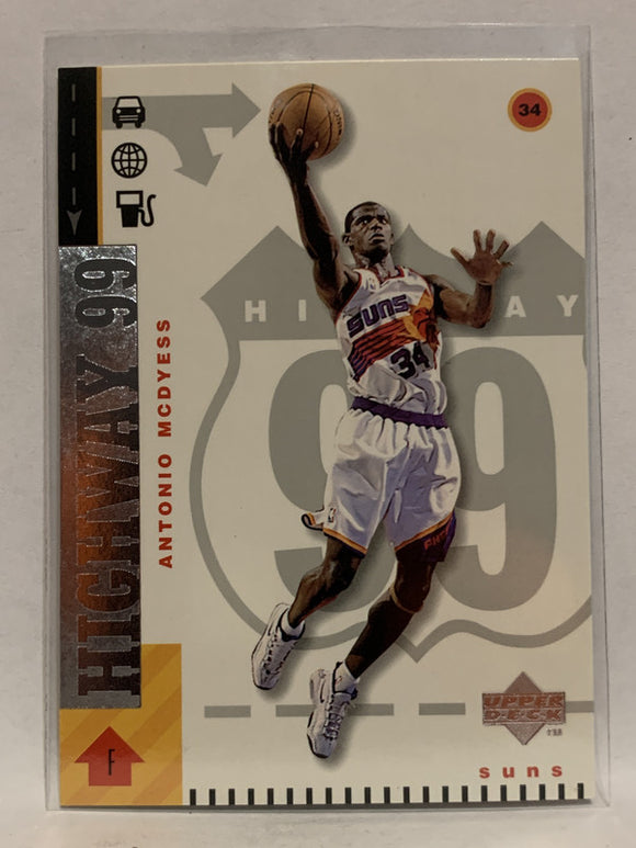 #295 Antonio Medyes H99 Phoenix Suns 1998-99 Upper Deck Basketball Card NBA