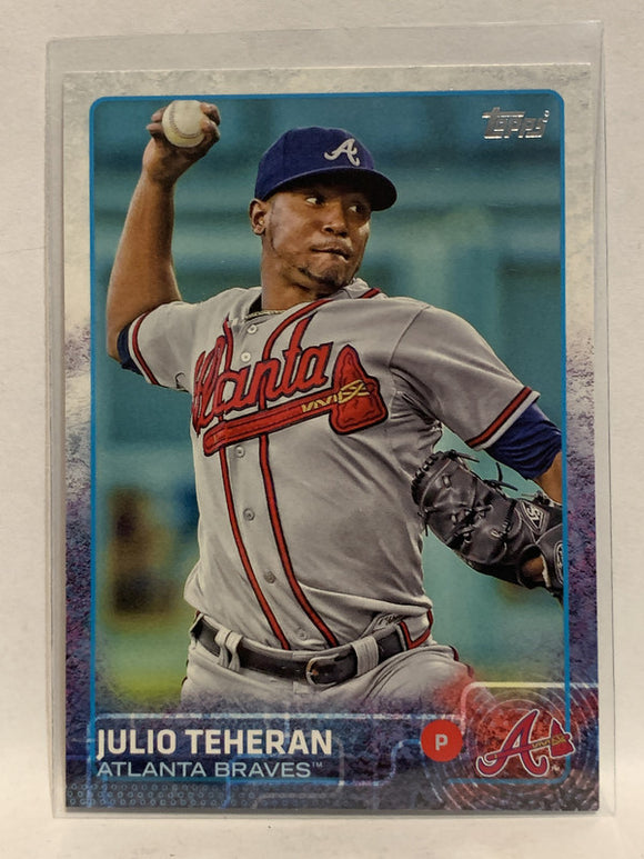 # 36 Julio Teheran Atlanta Braves 2015 Topps Series One Baseball Card