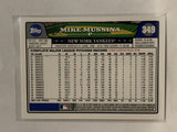 # 349 Mike Mussina New York Yankees 2008 Topps Baseball Card