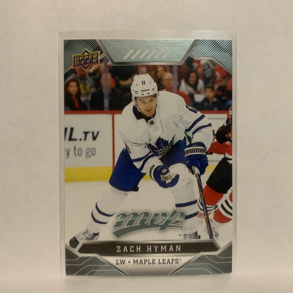 #192 Zach Hyman Toronto Maple Leafs 2019-20 Upper Deck MVP Hockey Card LH