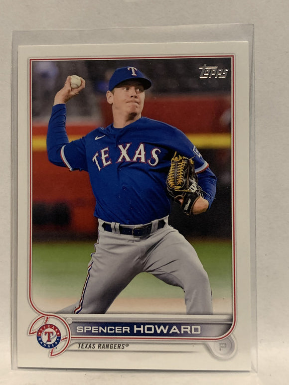 # 162 Spencer Howard Texas Rangers 2022 Topps Series 1 Baseball Card