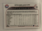 # 162 Spencer Howard Texas Rangers 2022 Topps Series 1 Baseball Card
