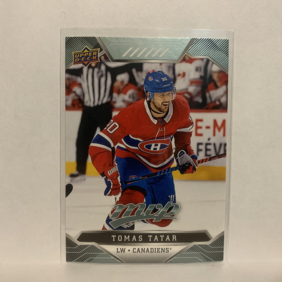 #162 Tomas Tatar Montreal Canadiens 2019-20 Upper Deck MVP Hockey Card LH