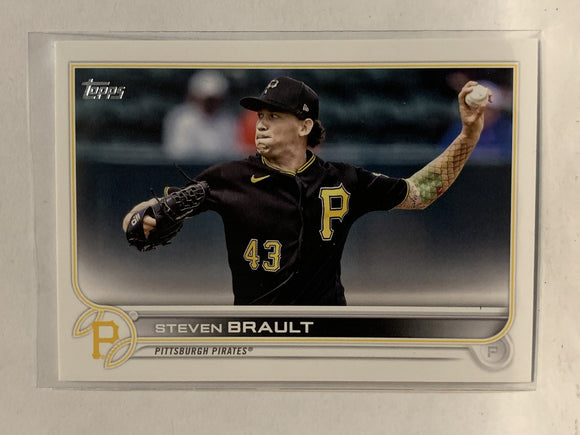 # 307 Steven Brault Pittsburgh Pirates 2022 Topps Series 1 Baseball Card