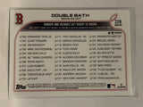 # 229 Double Team Checklist Boston Red Sox 2022 Topps Series 1 Baseball Card