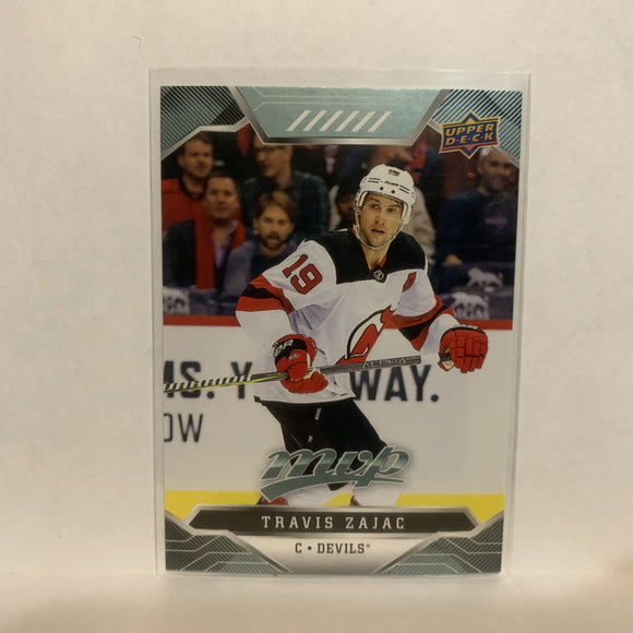 #3 Travis Zajac New Jersey Devils 2019-20 Upper Deck MVP Hockey Card LH