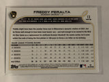 # 13 Freddy Peralta Milwaukee Brewers 2022 Topps Series 1 Baseball Card