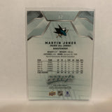 #62 Martin Jones San Jose Sharks 2019-20 Upper Deck MVP Hockey Card LI