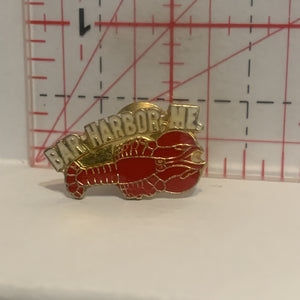 Bar Harbor Maine Red Lobster Lapel Hat Pin