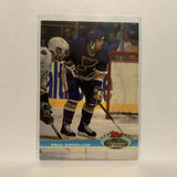 #48 Paul Cavallini St Louis Blues 1991-92 Topps Stadium Club Hockey Card LK