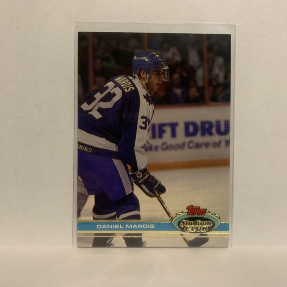 #197 Daniel Marois Toronto Maple Leafs 1991-92 Topps Stadium Club Hockey Card LL