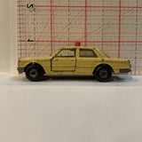 Yellow Taxi Mercedes 450 SEL ©1979 Matchbox AD