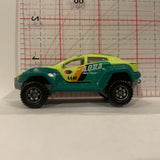 Yellow Green A.Q.U.A. MBX Team Turn Tamer ©2013 Matchbox Diecast Car GF