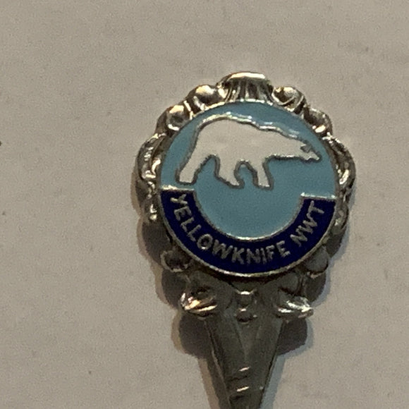 Yellowknife Northwest Territories Polar Bear Collectable Souvenir Spoon BH