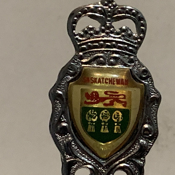 Saskatchewan Crest Emblem Collectable Souvenir Spoon BH