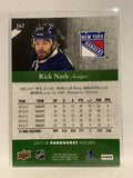 #162 Rick Nash New York Rangers 2017-18 Parkhurst Hockey Card