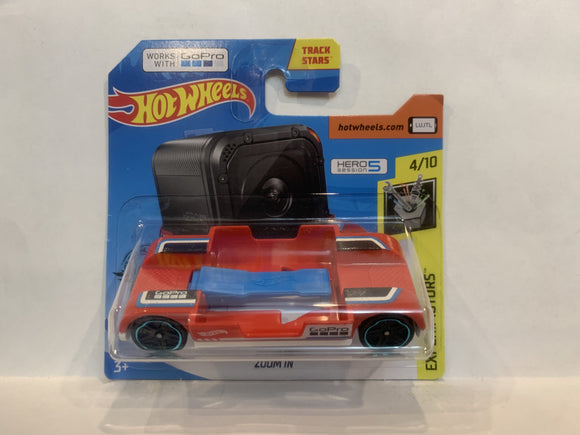 Red Zoom In Experimotors 2019 Hot Wheels Short Card New Diecast Cars AA
