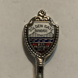 Golden Gate Bridge San Francisco California Collectable Souvenir Spoon BJ