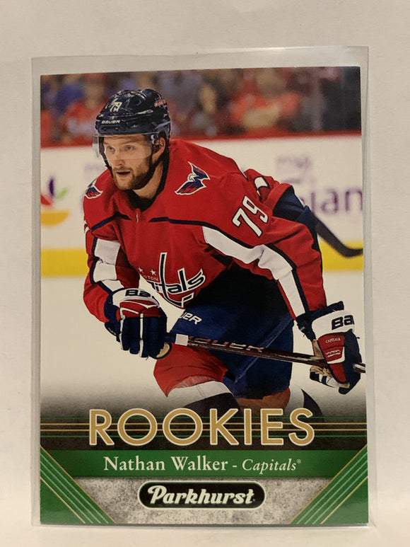 #284 Nathan Walker Rookie Washington Capitals 2017-18 Parkhurst Hockey Card