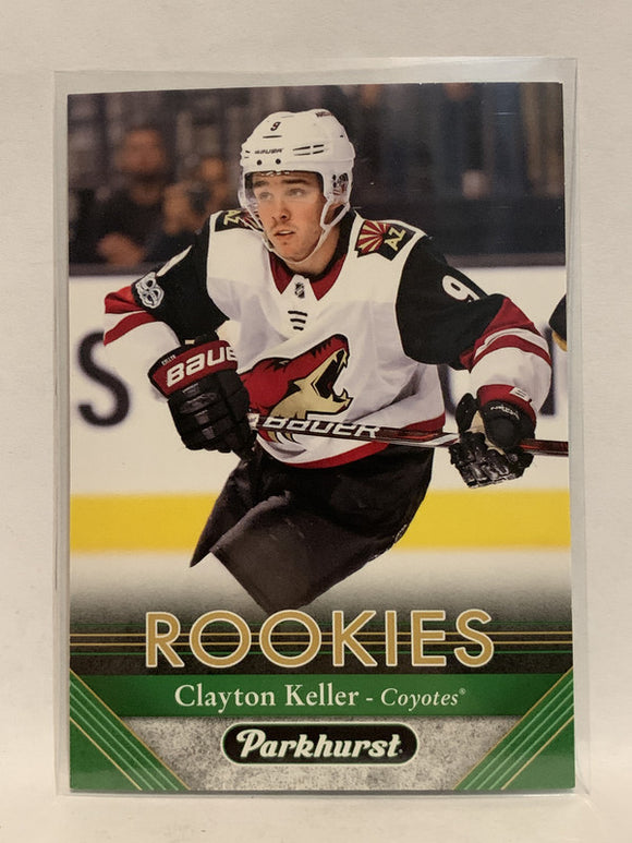 #275 Clayton Keller Rookie Phoenix Coyotes 2017-18 Parkhurst Hockey Card