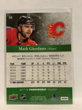 #38 Mark Giordano Calgary Flames 2017-18 Parkhurst Hockey Card