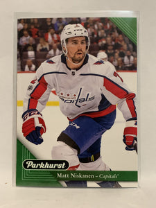 #243 Matt Niskanen Washington Capitals 2017-18 Parkhurst Hockey Card