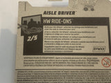 Silver Aisle Driver HW Ride-Ons 2018 Hot Wheels Long Card New Diecast Cars AA