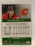 #33 Sean Monahan Calgary Flames 2017-18 Parkhurst Hockey Card