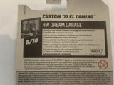 Grey Custom '71 El Camino HW Dream Garage2018 Hot Wheels Long Card New Diecast Cars AA