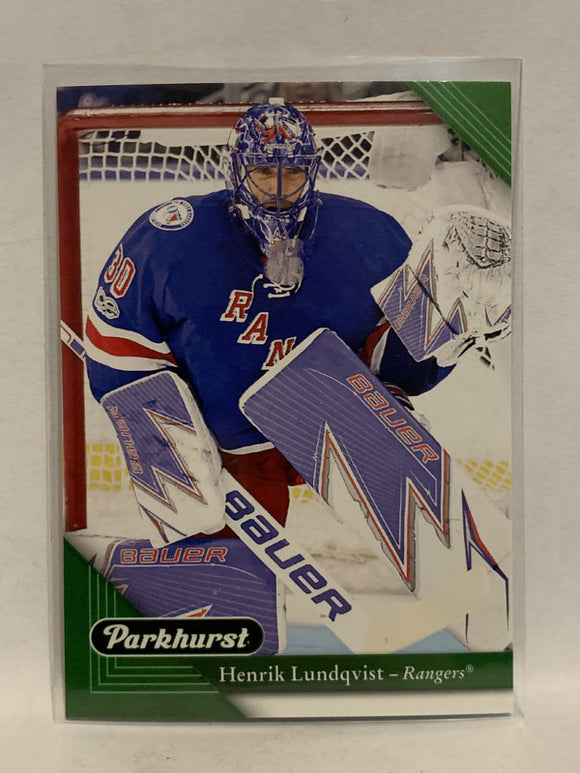 #160 Henrik Lundqvist New York Rangers 2017-18 Parkhurst Hockey Card