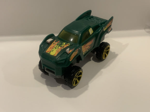 Green Baja Truck 2013 Mcdonalds Hot Wheels Car Vehicle Toy