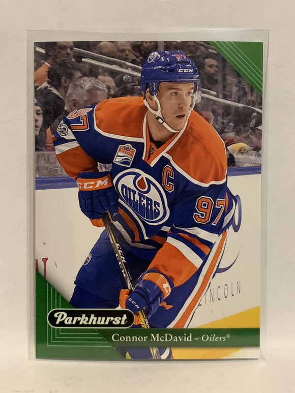 #90 Connor McDavid Edmonton Oilers 2017-18 Parkhurst Hockey Card