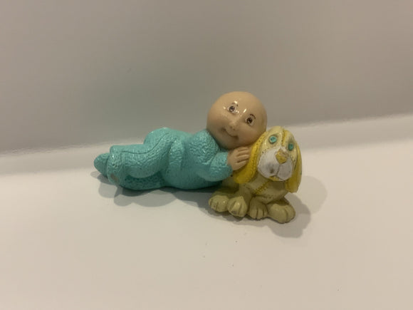 Cabbage Patch PVC Baby Stuffed Dog 1984 Figurine Toy