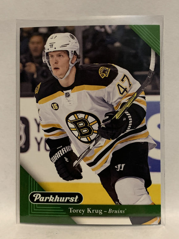 #21 Torey Krug Boston Bruins 2017-18 Parkhurst Hockey Card