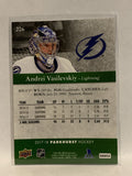 #206 Andrei Vasilevskiy Tampa Bay Lightning 2017-18 Parkhurst Hockey Card