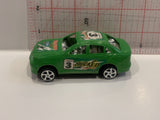 Green #3 Bucked Highway Racer Car Vehicle Toy