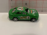 Green #3 Bucked Highway Racer Car Vehicle Toy