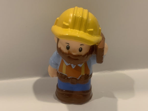 Construction Worker Mattel 2015 Figurine Toy