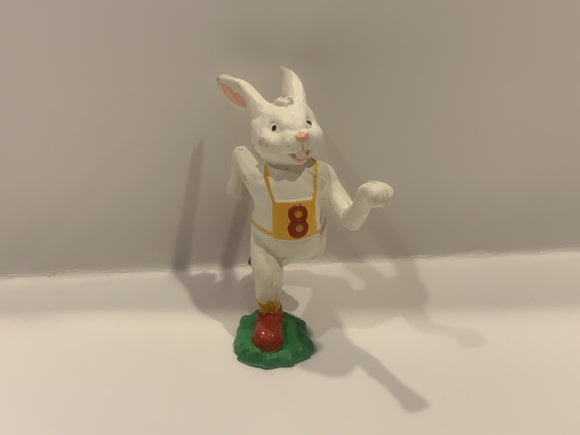 Running Racing Easter Bunny 1988 Funrise Figurine Toy