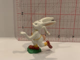 Running Racing Easter Bunny 1988 Funrise Figurine Toy