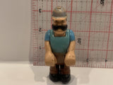 Blue Shirt Construction Worker Action Figure Toy